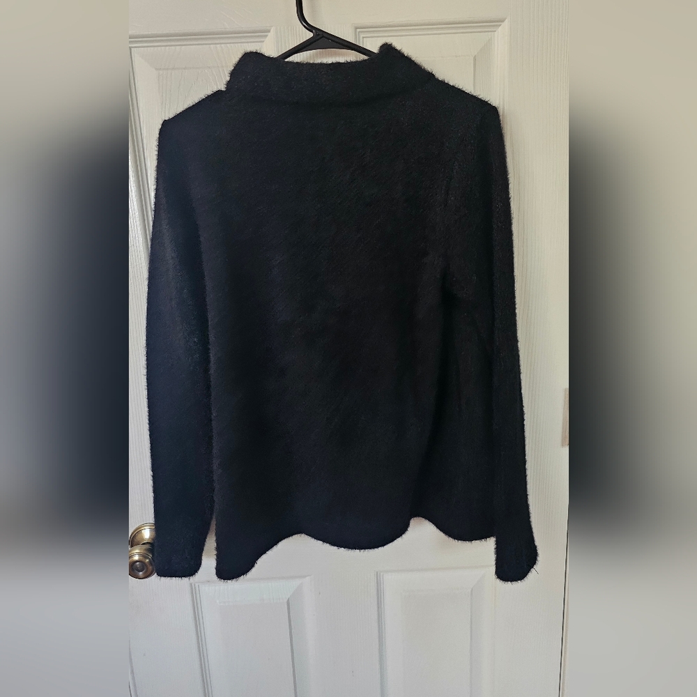 Maurices - NWT Cozy Black Cowl Neck Sweater with split bottom. - Picture 5 of 14